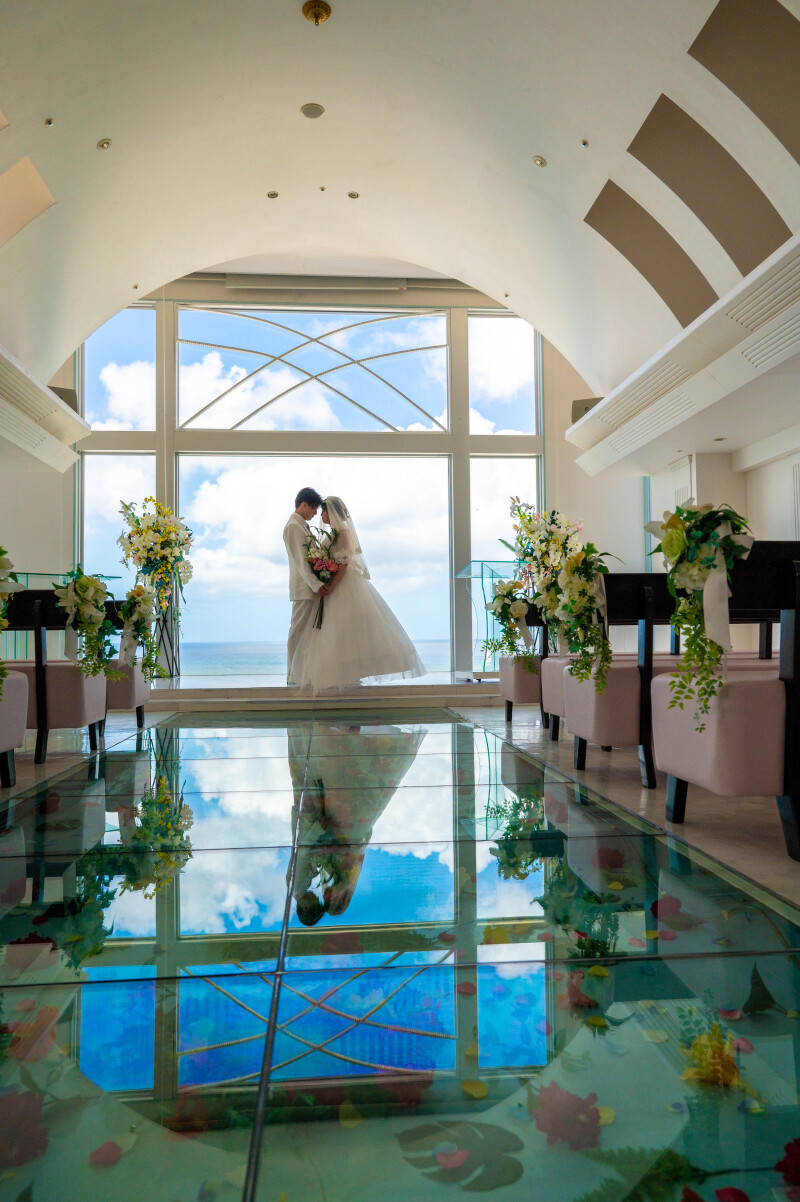 優しい光に包まれたベールショット