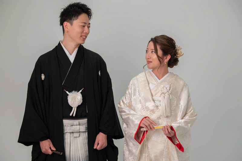 見つめ合う、はじまりの和装