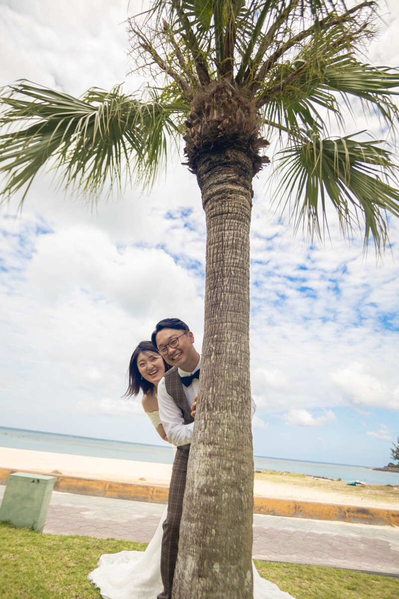 木陰からひょっこり、笑顔の締めくくり