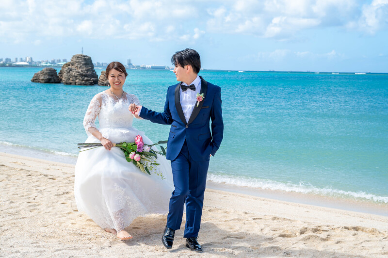 波打ち際を歩く時間