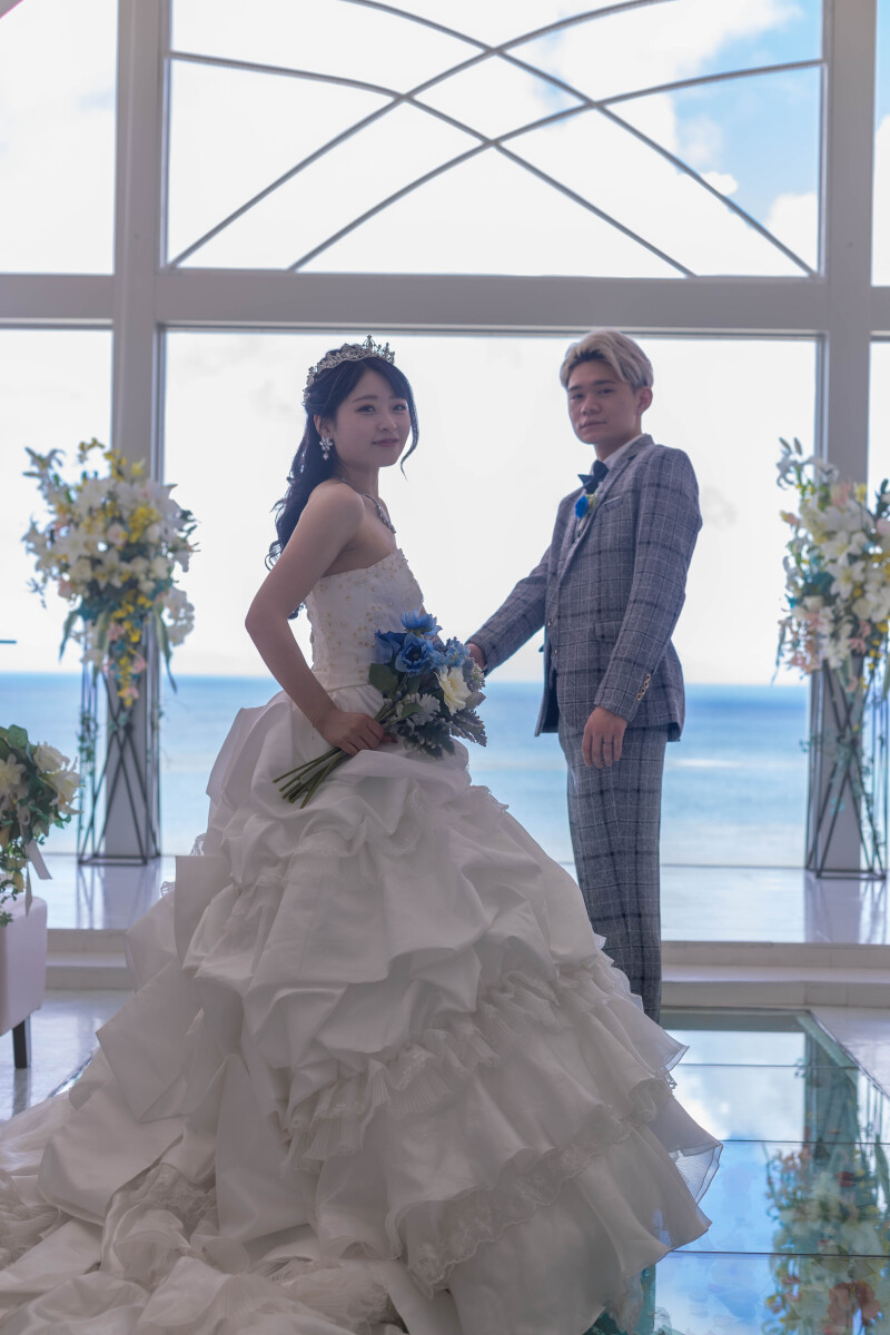 光に包まれた祭壇での一枚