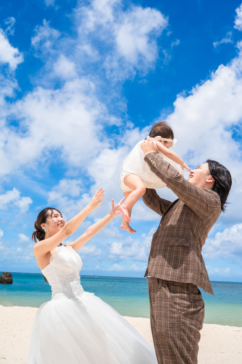 高く舞い上がる、家族の笑顔