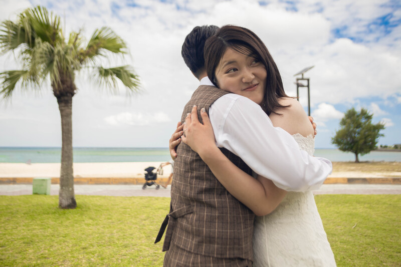 ぎゅっとハグして安心の時間