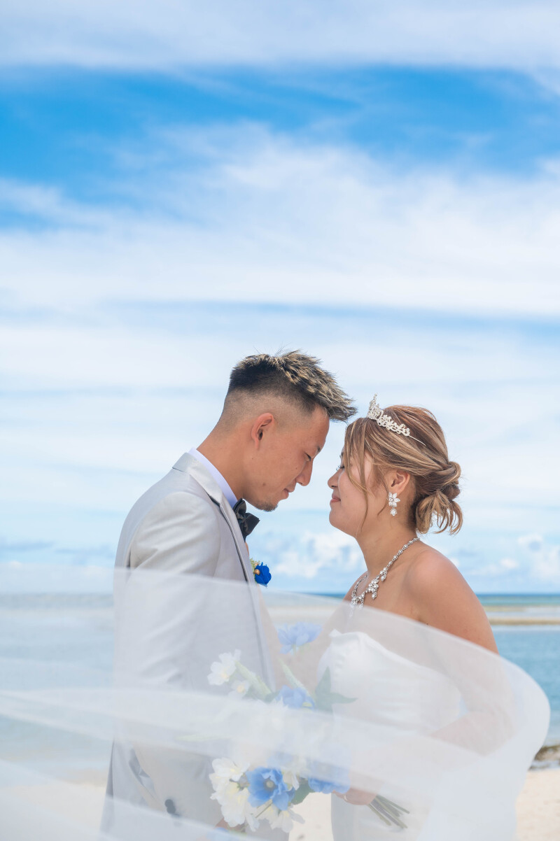 風に包まれて、見つめ合う