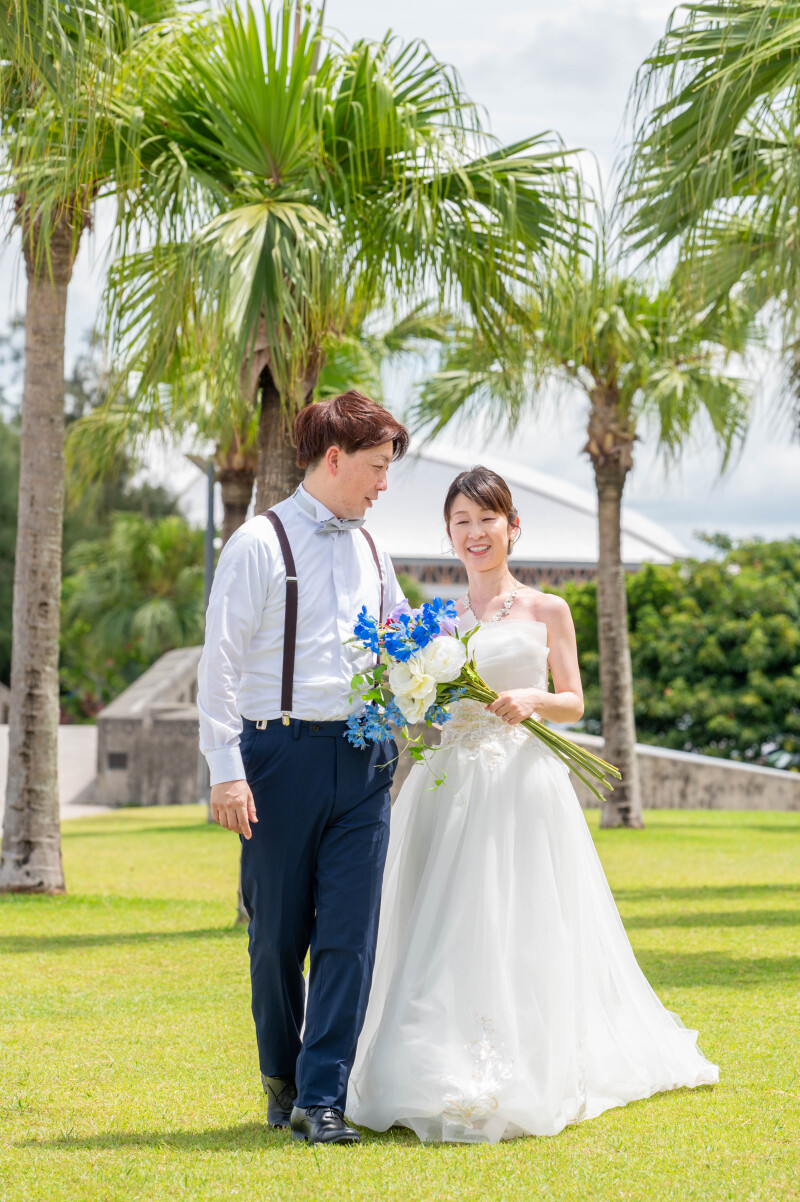 南国の木々と一緒に