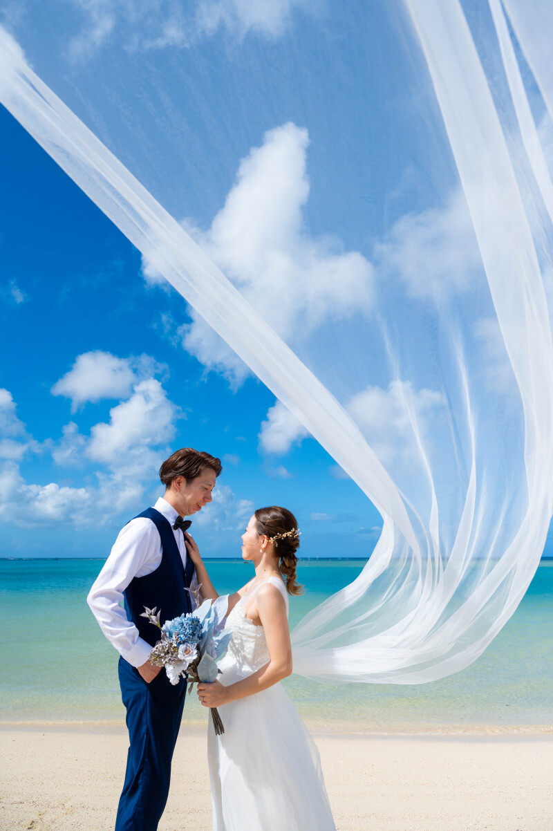 風に舞うヴェール