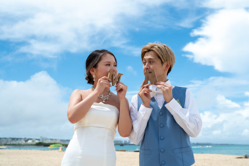 空と海が見守るウェディングデイ