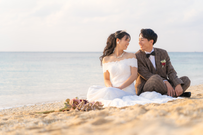 砂浜に刻む、ふたりの時間