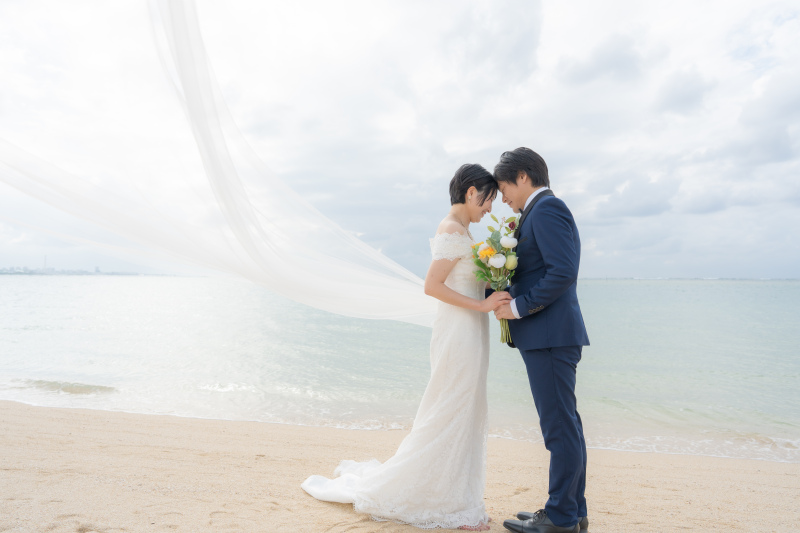 ベールが舞うロマンティックショット