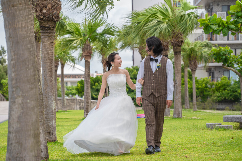 南国グリーンに囲まれて、リラックス