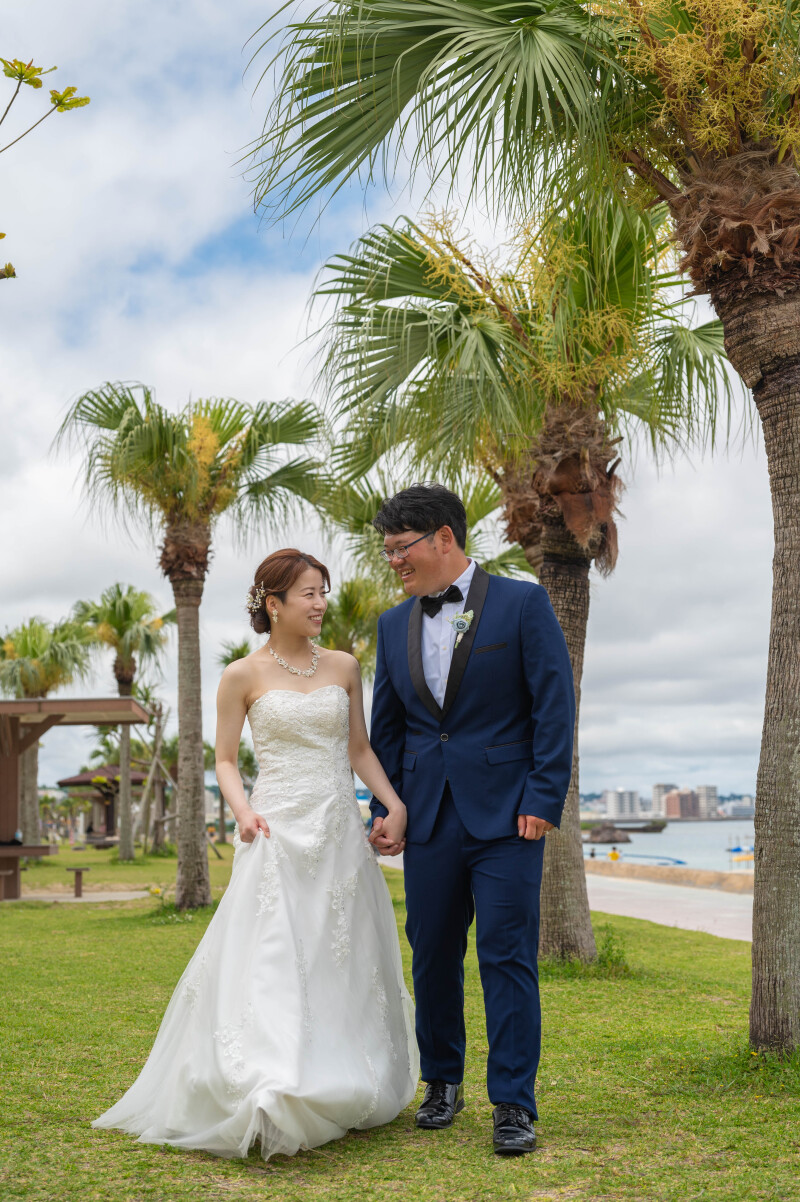 ヤシの木と歩く沖縄フォト