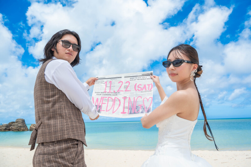 ちょっと遊び心も、沖縄フォトらしく