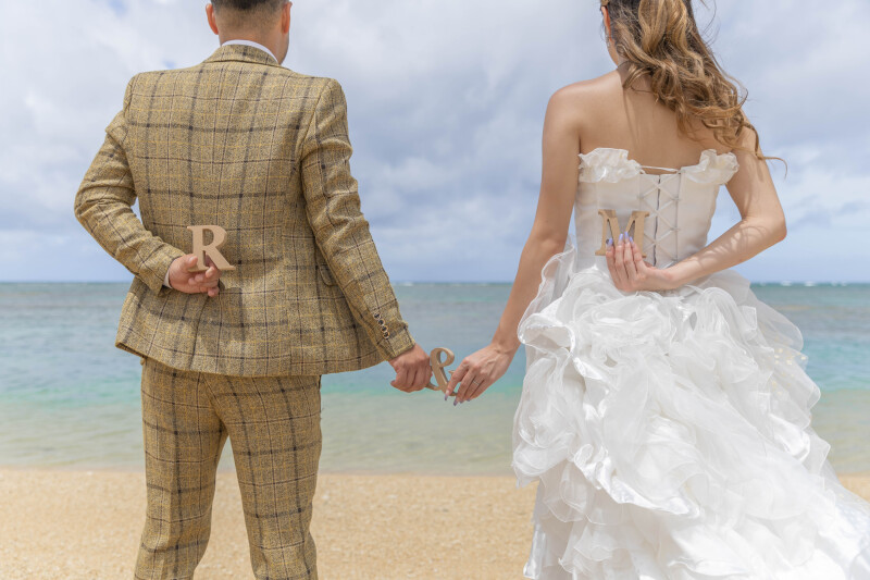 背中で語る “ふたりらしさ”