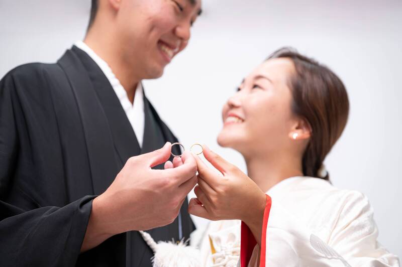 沖縄ウェディングフォト 北谷店_スタジオで撮影できる