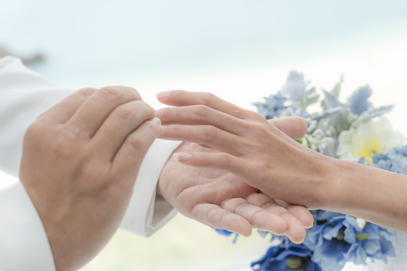 進行の流れもバッチリ!指輪交換!プロポーズショット