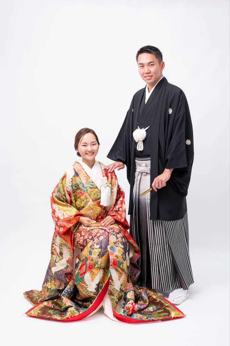 沖縄ウェディングフォト 北谷店_色打掛・着物が豊富