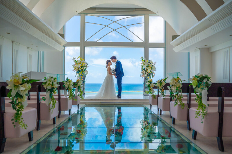 沖縄ウェディングフォト 北谷店_チャペルで撮影できる