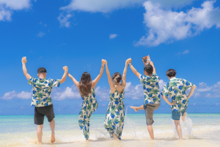 沖縄ウェディングフォト　北谷店_ご家族で素敵に撮影