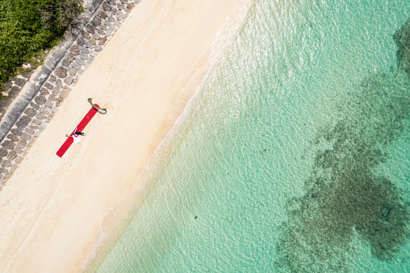 沖縄ウェディングフォト 北谷店_ドローン撮影できる