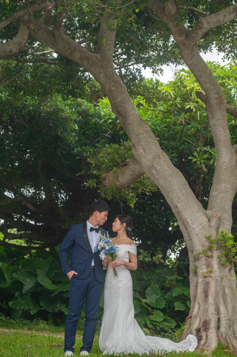 26【アルバム付きプラン】(沖縄本島)【ビーチフォト+ドローン撮影、120カット納品、基本セット込み,ドレス&プロヘアメイク付!