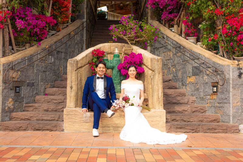 22【アメリカンビレッジ撮影】50カットプラン&基本セット込みドレス&プロヘアメイク付【土日祝などの曜日の追加料金不要同じ料金】