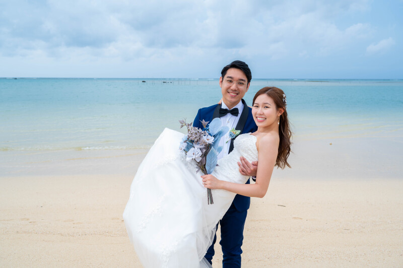 19【ヘアメイク衣装お持込みセルフプラン】【ビーチフォトウェディング撮影】30カットプラン】【土日祝でも追加料金なしで安心納得】