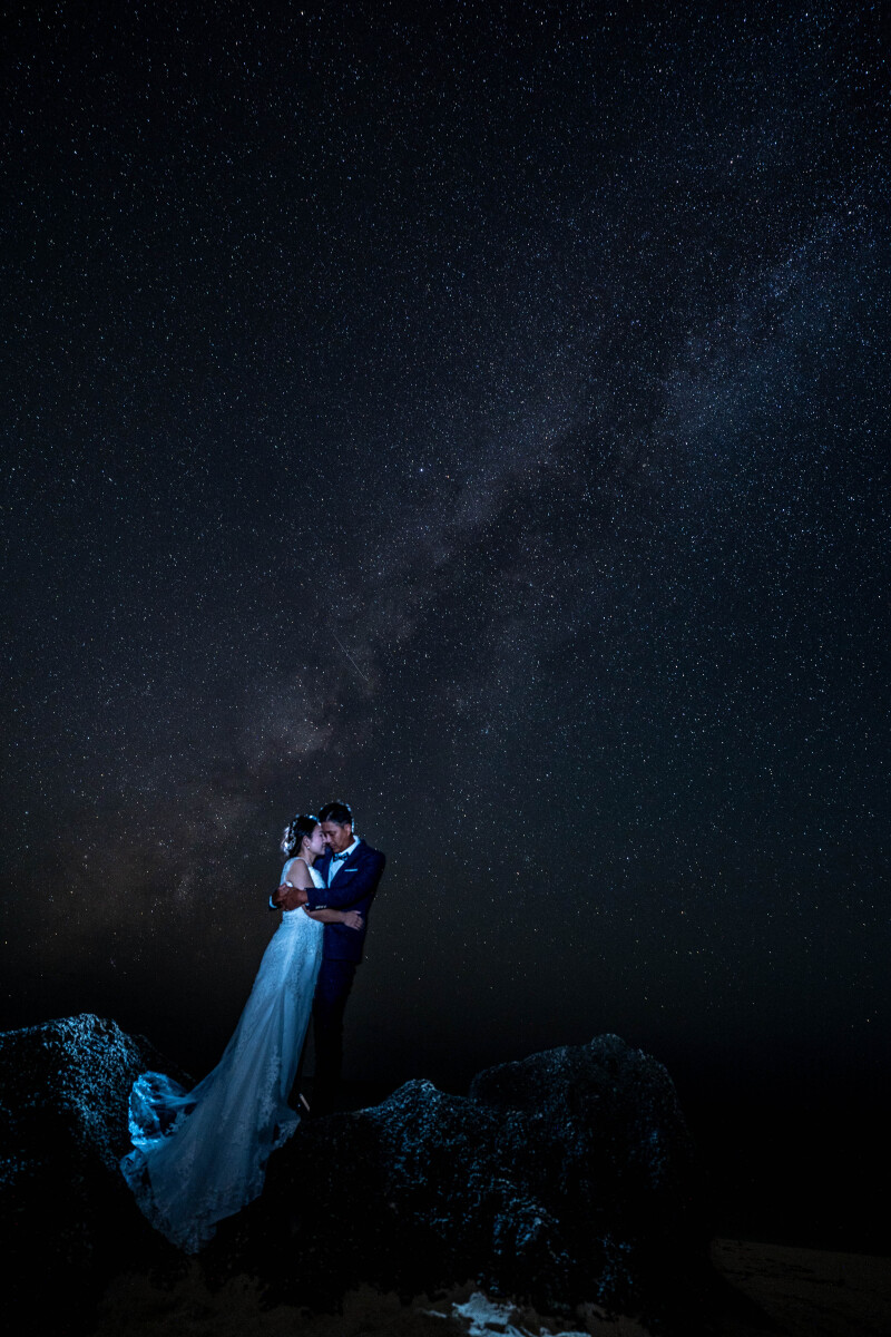 20【星空撮影】星空10カットプラン&基本セット込みドレス【土日祝などの曜日の追加料金不要でいつでも同じ料金】撮影日お問い合わせ