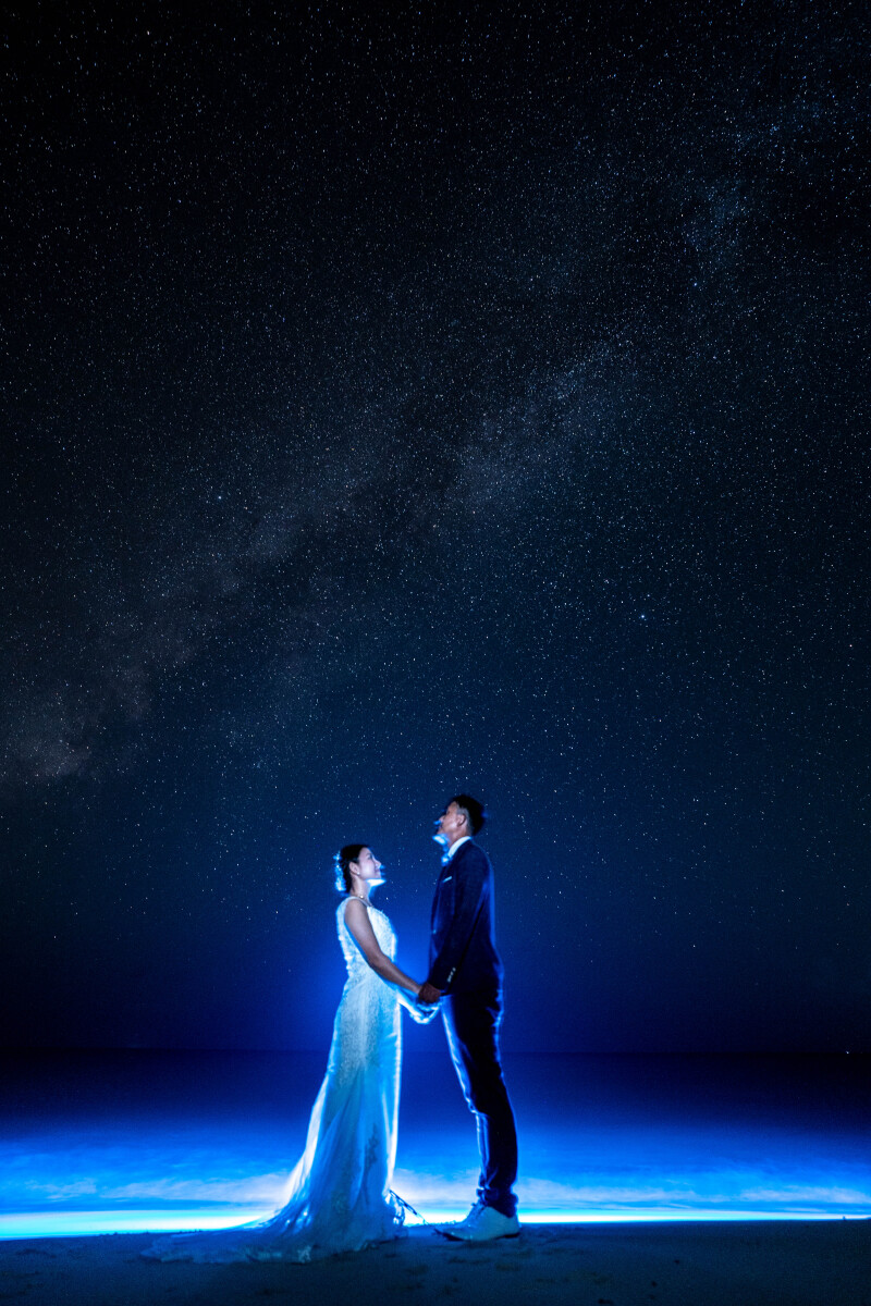 20【星空撮影】星空10カットプラン&基本セット込みドレス【土日祝などの曜日の追加料金不要でいつでも同じ料金】撮影日お問い合わせ