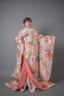 松皮小花紋 ピンク