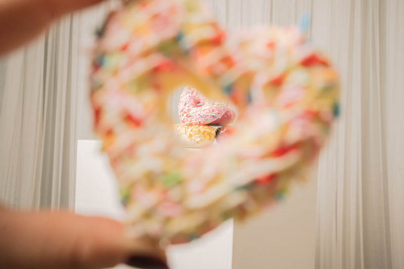 ハート型フェイクドーナッツ