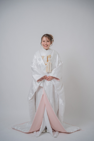 くすみピンク 白無垢