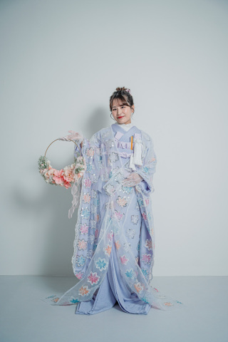 掛下（鹿の子柄パープル）