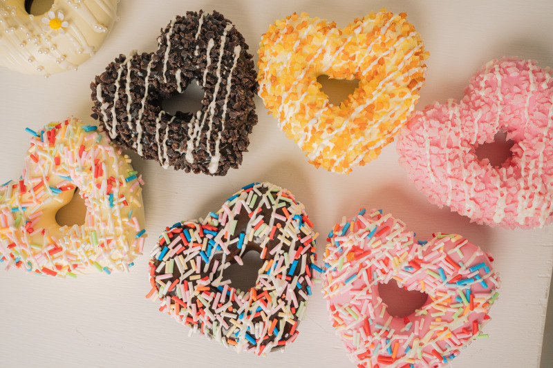 ハート型フェイクドーナッツ