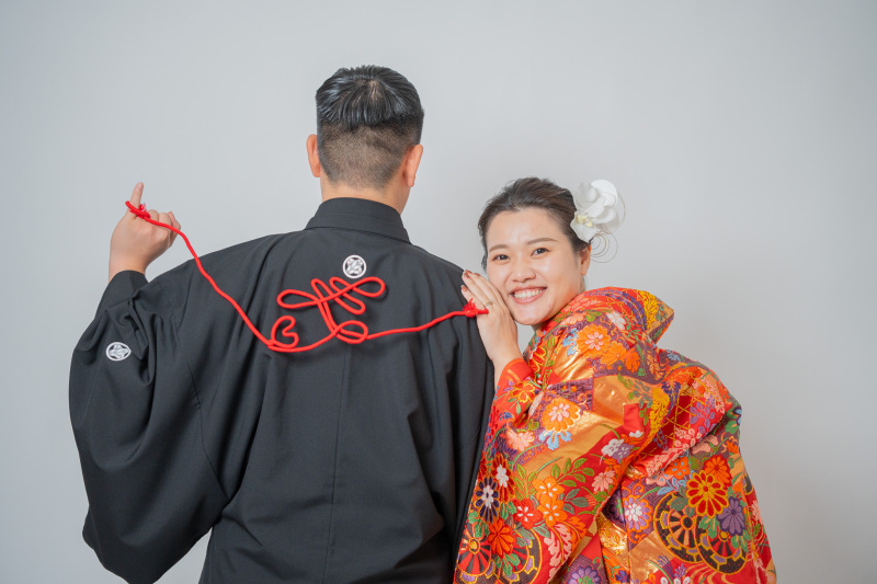 セルフフォトで和装前撮り♡