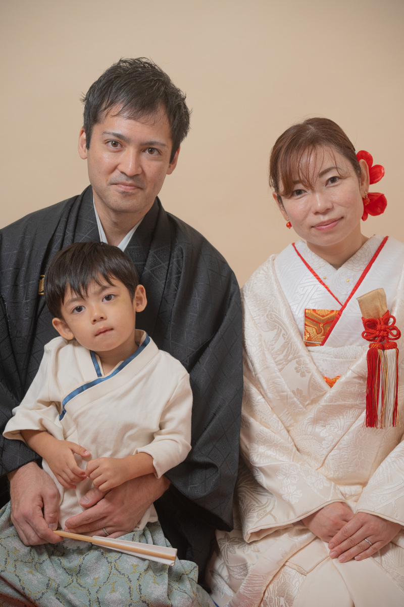 お子様と一緒に撮影♪