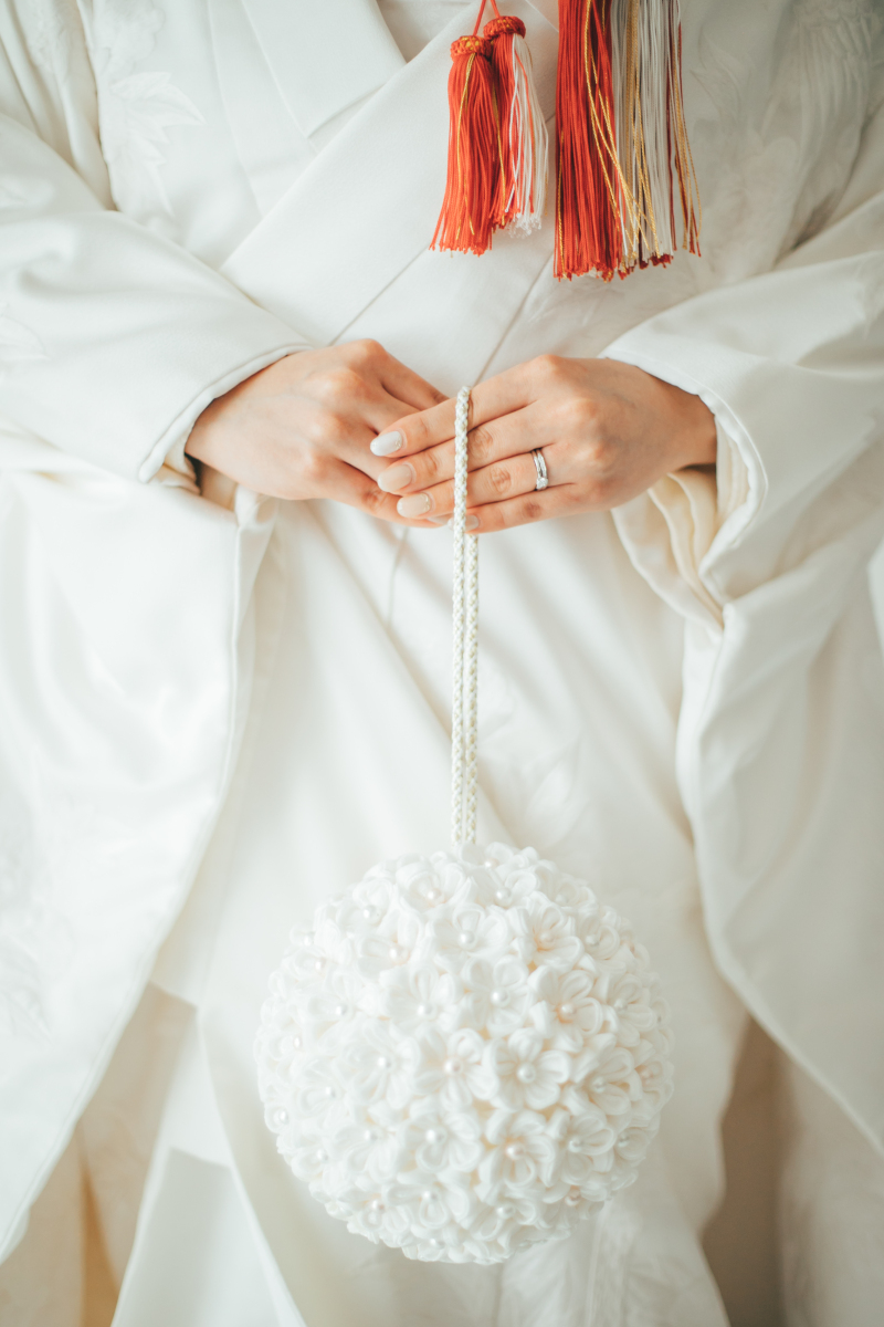 持ち込みの和装ボールは白無垢にgood★