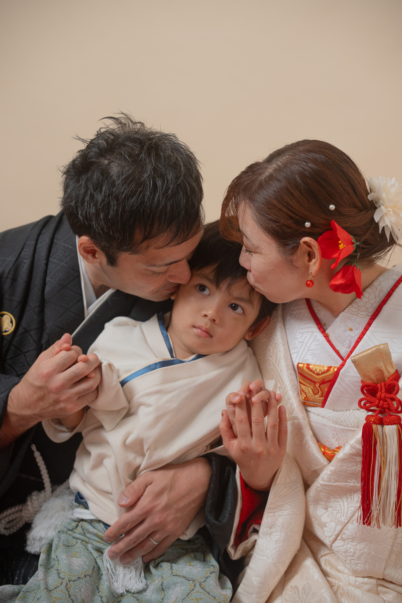 お子様連れで楽しめる和装前撮りスタジオ