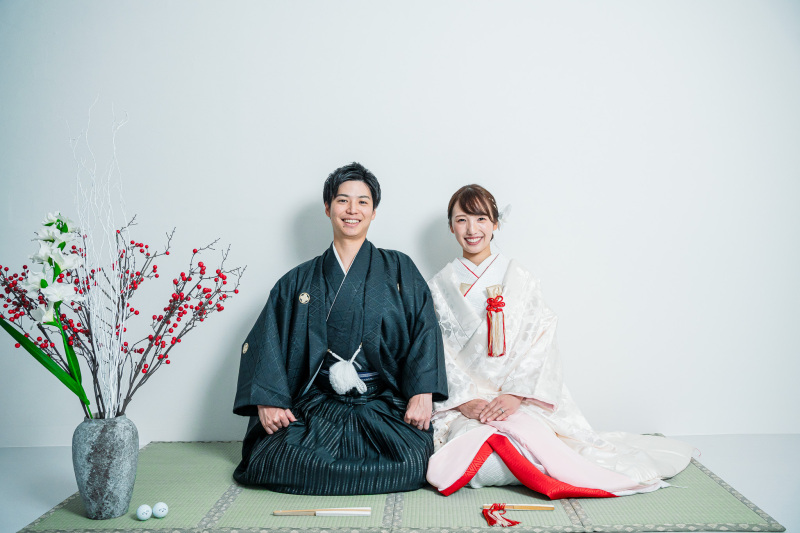 最後は正座ポーズで決まり