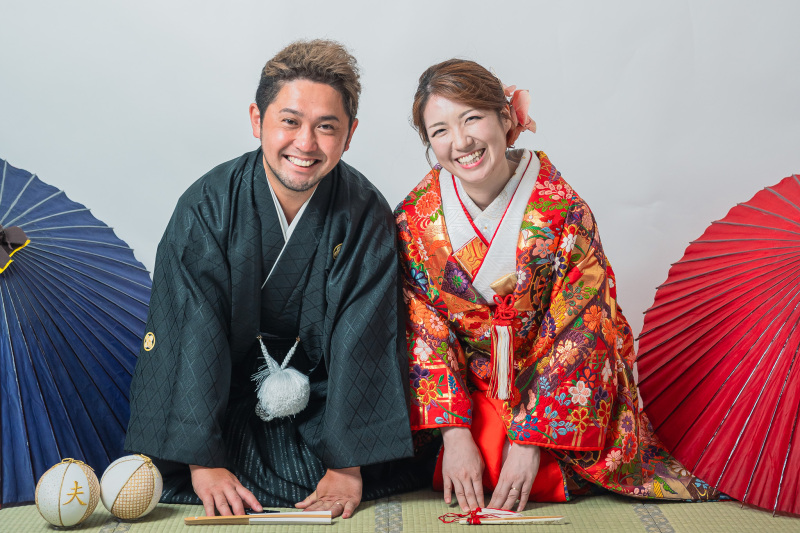 和装前撮りが楽しいとおっしゃってくださいました!