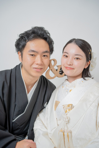 ナチュラルなヘアスタイルで和装前撮り