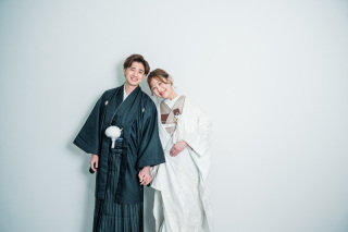 和装前撮りでファーストミート♡