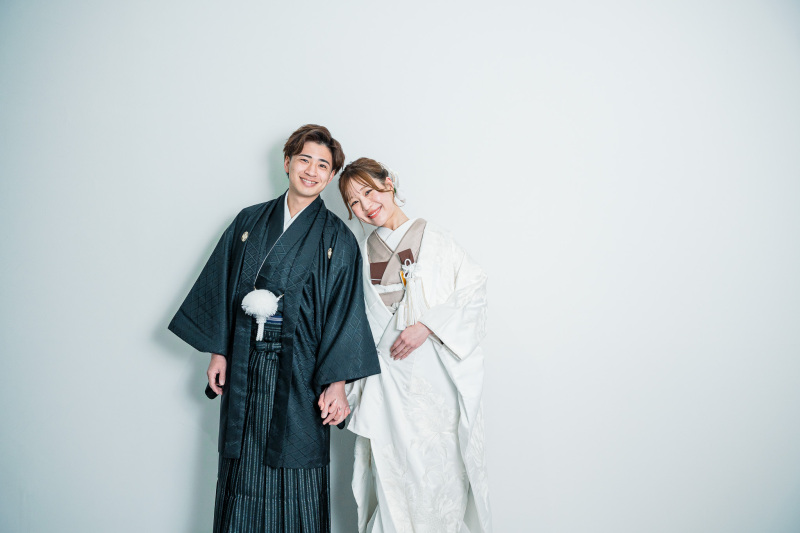 和装前撮りでファーストミート♡