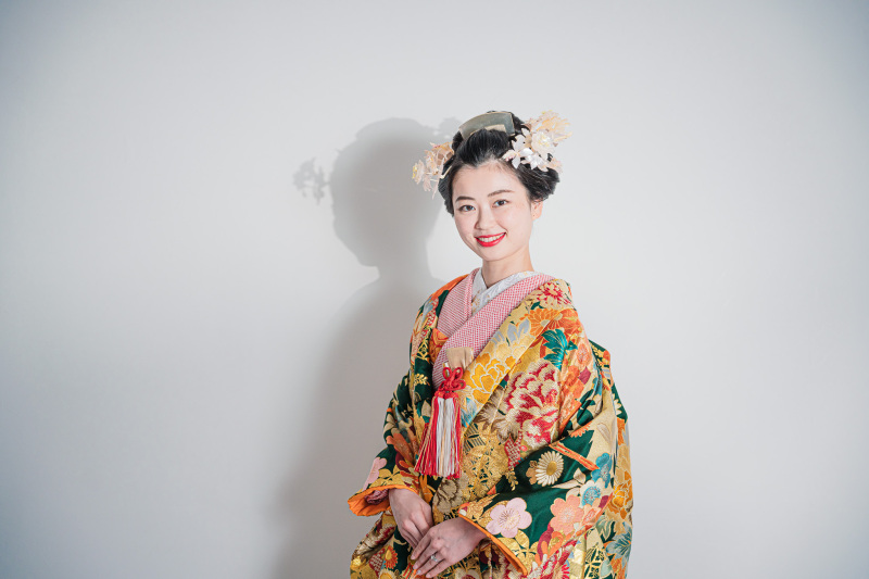 伝統的な日本髪ヘアセットで♡