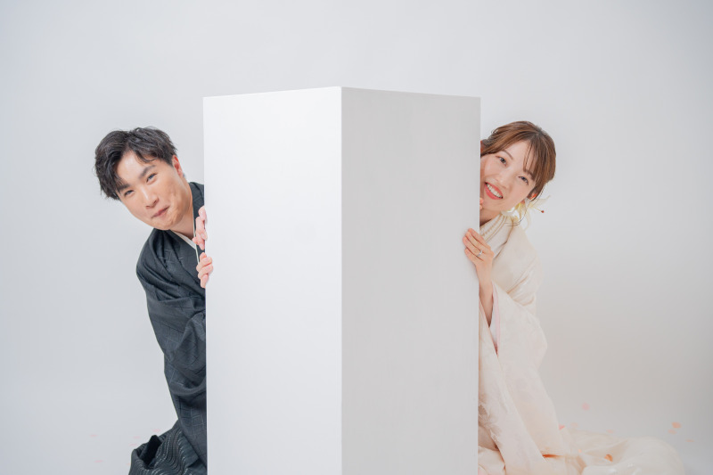 陰からひょっこり♡