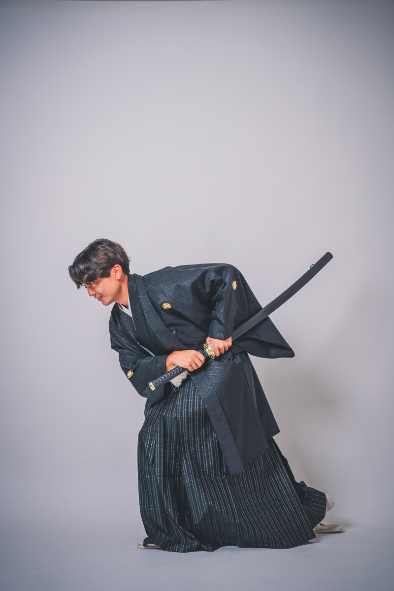 和装が初めてなのにノリノリの新郎様