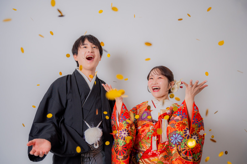 コンフェッティ撮影も500円でできる!