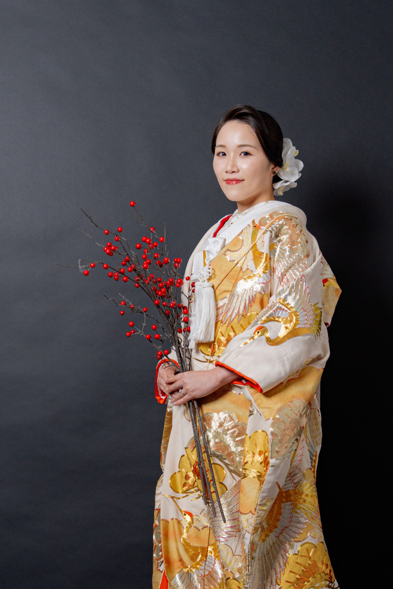 豪華な色打掛に感動！ソロショットも。