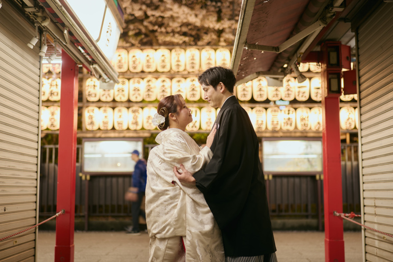 INAI WEDDING WASOU 東京浅草本店_夜景で撮影できる