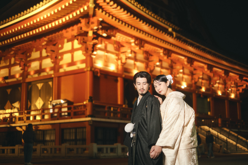 INAI WEDDING WASOU 東京浅草本店_夜景で撮影できる
