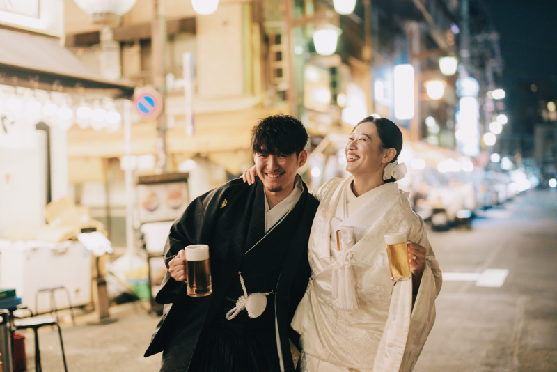 INAI WEDDING WASOU 東京浅草本店_夜景で撮影できる